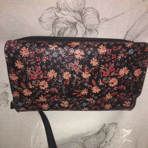 Floral print wallet